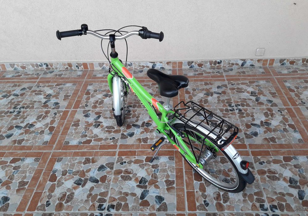 Bicicletă copii 20’ PUKY Crusader 20-3 ALUMINIU light – verde/roșu
