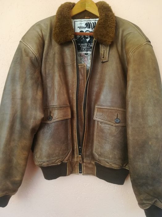 Geaca piele Aviator SPW mărimea xl