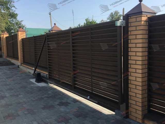 Забор жалюзи из металла