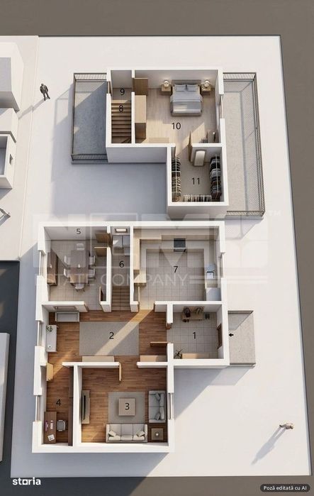 Casa si spatiu comercial in Radauti, teren 822 mp