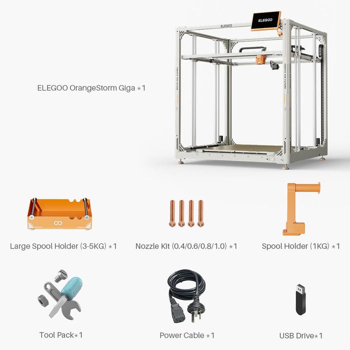 3D printer Elego orangestorm giga