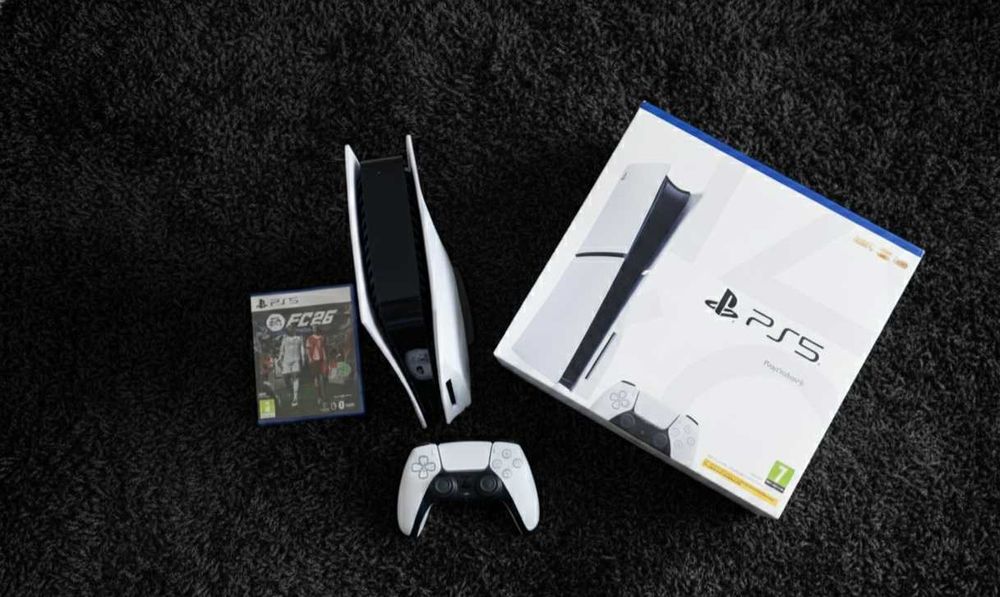 Заглавие: PlayStation 5 (PS5) Slim + Игра FC 26 | Пълен комплект