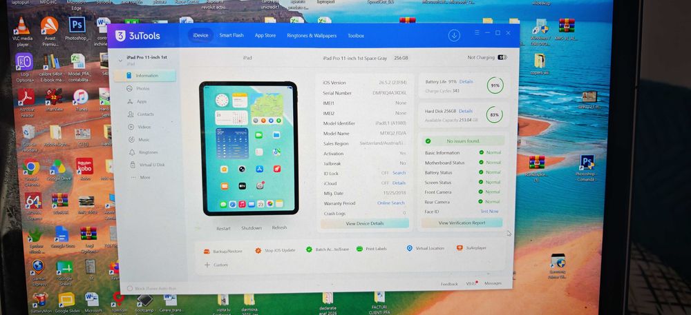 Tableta Apple iPad  pro 11" 256gb , cover nou , baterie sanatate 91%
