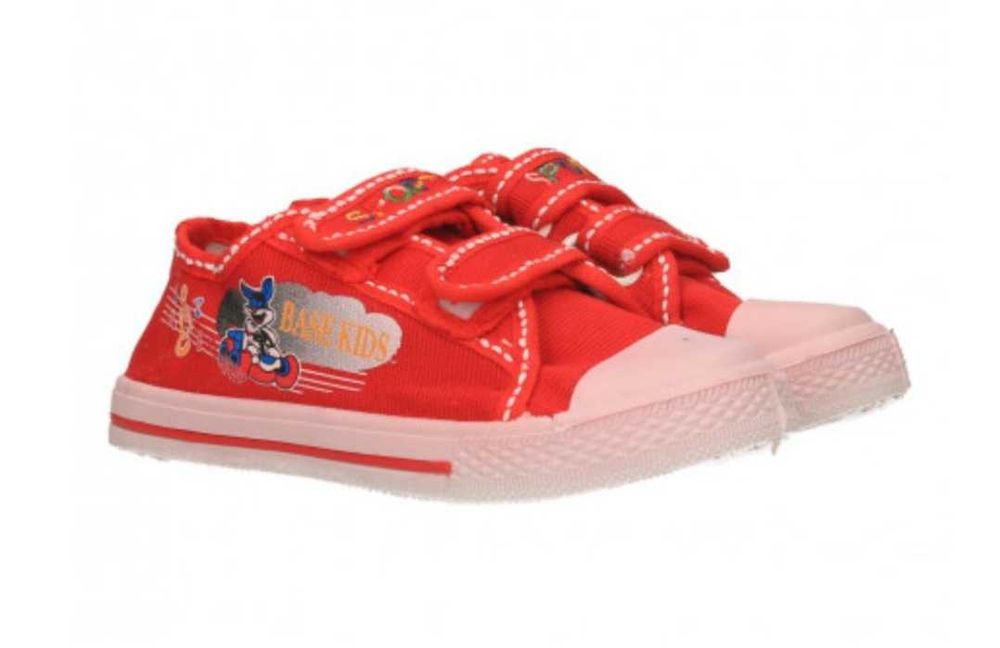 Tenisi rosii cu scai, noi, copii, papuci gradi marimi 28, 29, 30