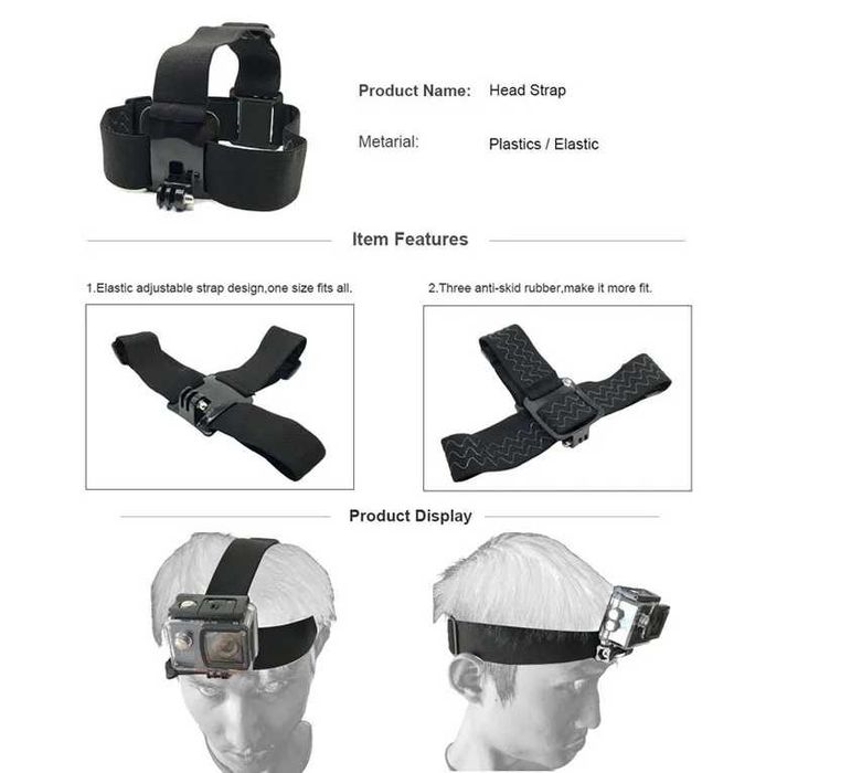 Комплект аксесоари 12 в 1 за GoPro 5 , 6 , 7 , 8 , 9 и др екшън камери