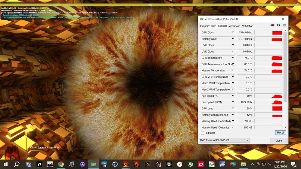 Placa video PowerColor RX 5600 XT OC V2 - Stare  buna
