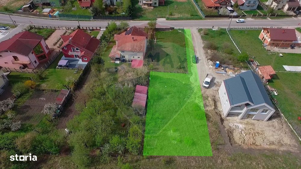 Teren cu autorizatie de constructie la intrare in Chinteni, Comision 0