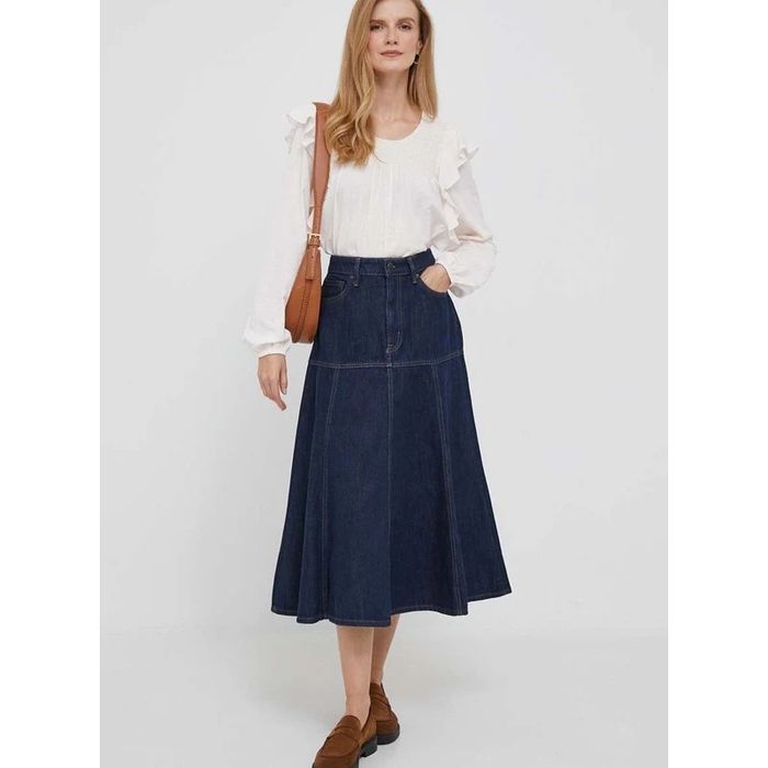 Lauren Ralph Lauren нова миди пола деним р-р С/М