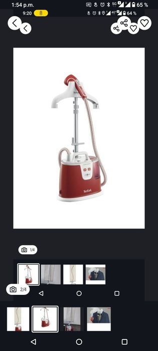 Aparat de calcat Tefal vertical.