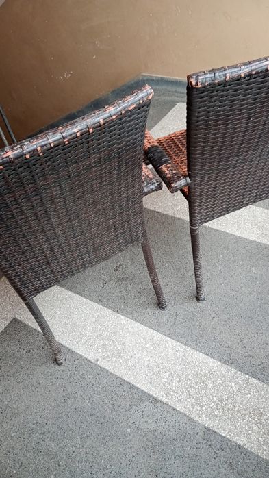 Три броя тръбни стола+Два броя железни стола