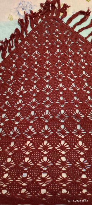 Шаль ручной работы.  Шерсть.