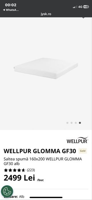 Saltea spuma de memorie