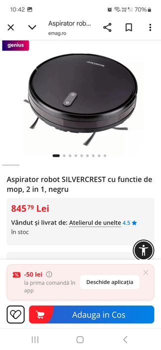 Silvercrest 2in1  aspirator + mop smart