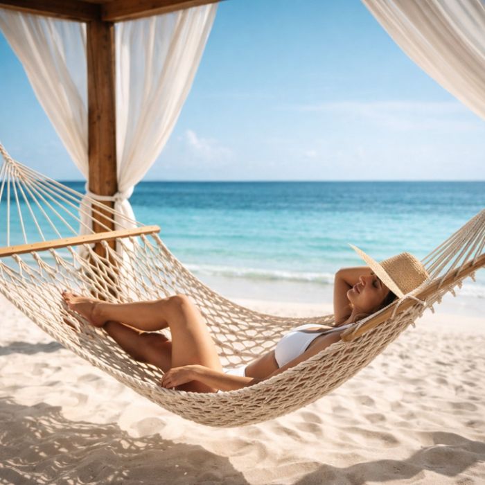 Въжен хамак - идеален кът за релакс