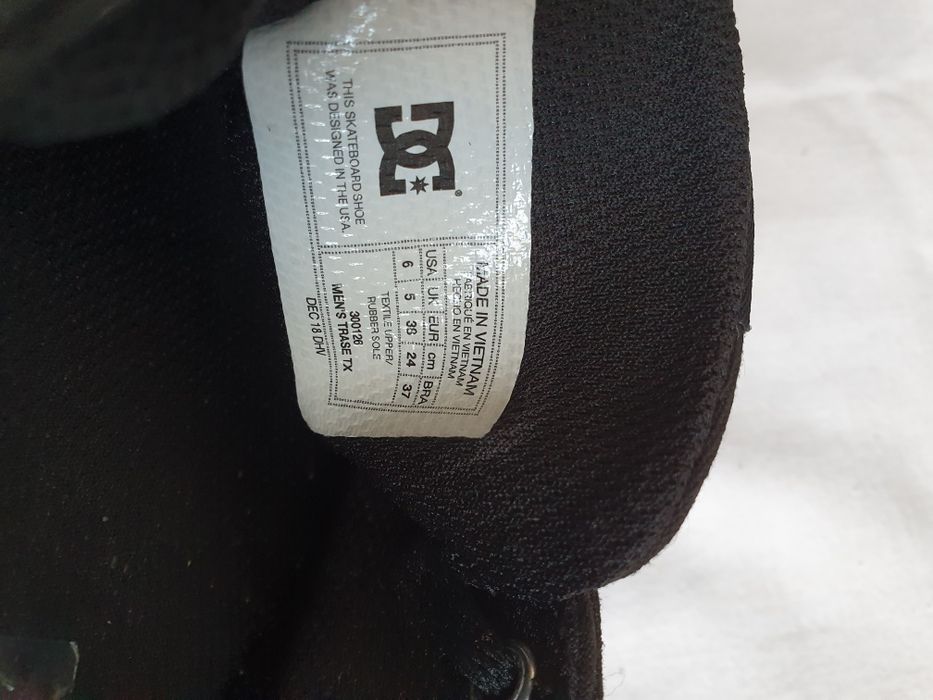 Tenisi DC•pânză•38•negri