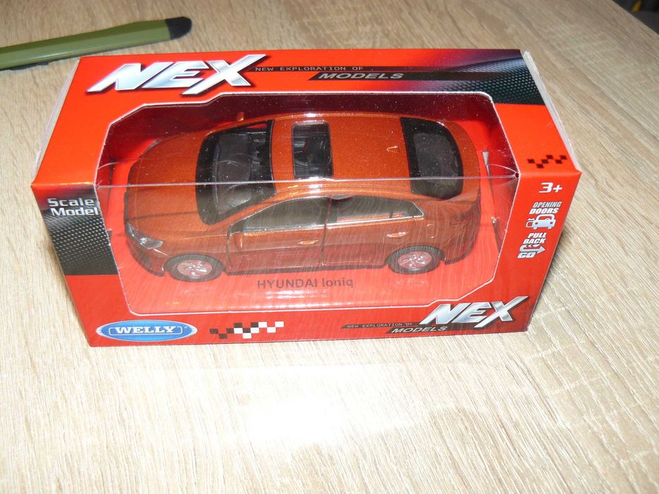 Macheta Auto De Colectie HYUNDAI IONIQ Scara 1:34,Noua WELLY - NEX