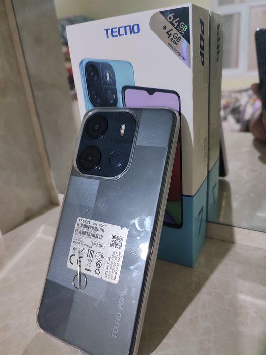 TEXNO POP 7 (BF6) 64/4GB, черный