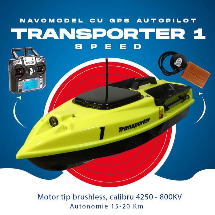 Navomodel cu GPS si Autopilot – Transporter 1 Speed