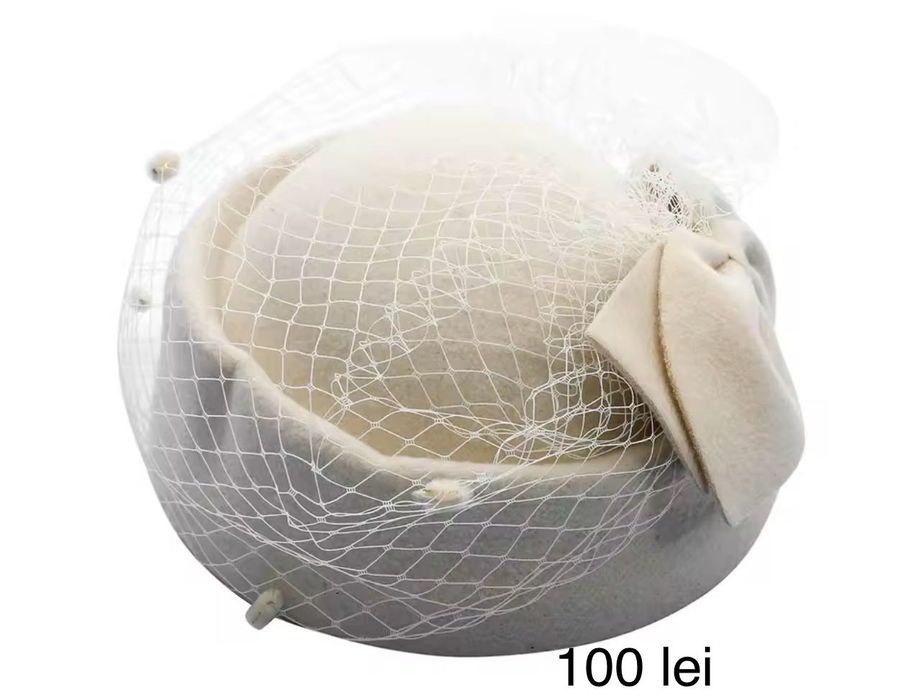 Toca neagra, crem, maro - inaltime 9 cm