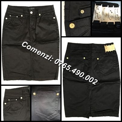 Fusta neagra Richmond made in Italy casual office zi seara