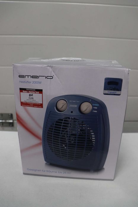 EMERIO FH Вентилаторна печка 2000W Малка, лека, компактна, преносима,