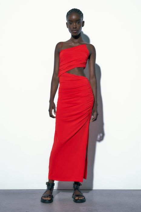 Червена рокля Zara