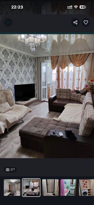 Бір бөлмелі пәтер жалға беріледі