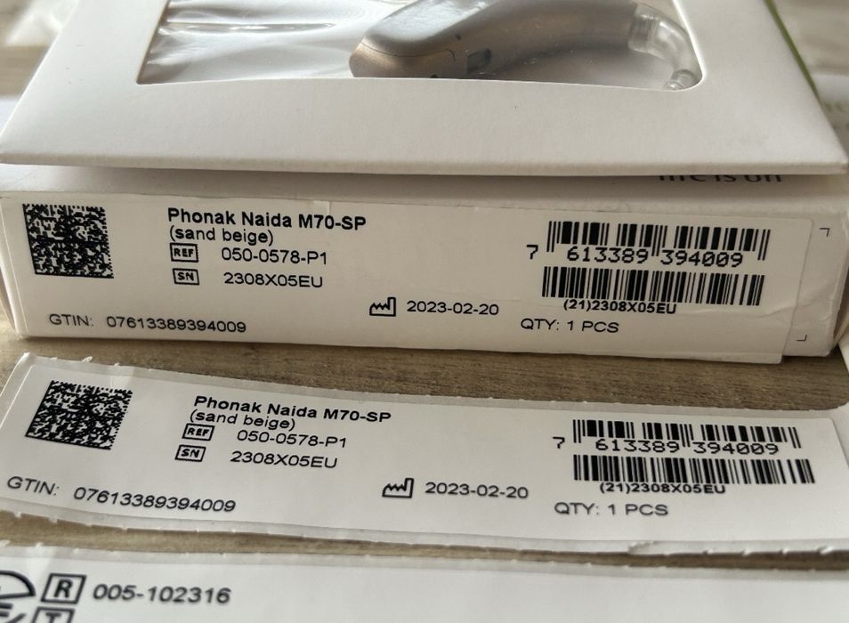 Чисто нов Phonak Naida M70-SP (sand beige)