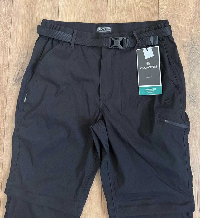 Nou Craghoppers 34 50 M barbati pantatoni softshell 2in1 lungi scurti