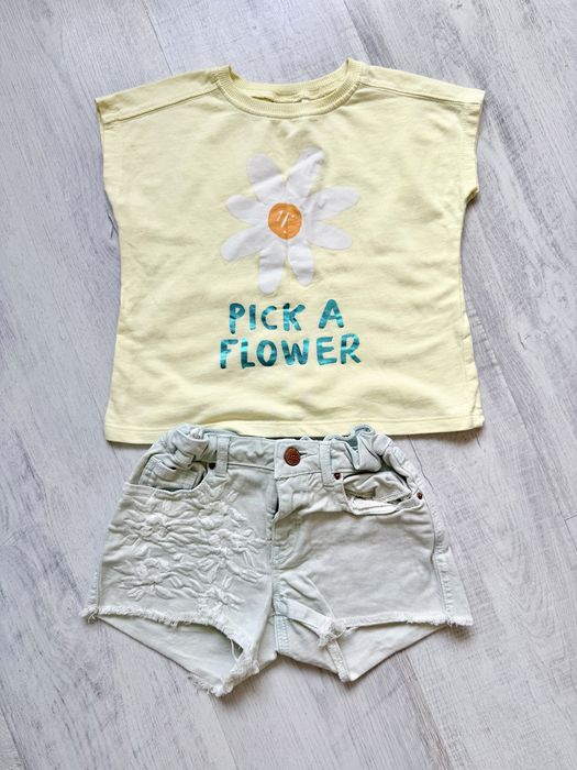 Blugi scurti + tricou Zara