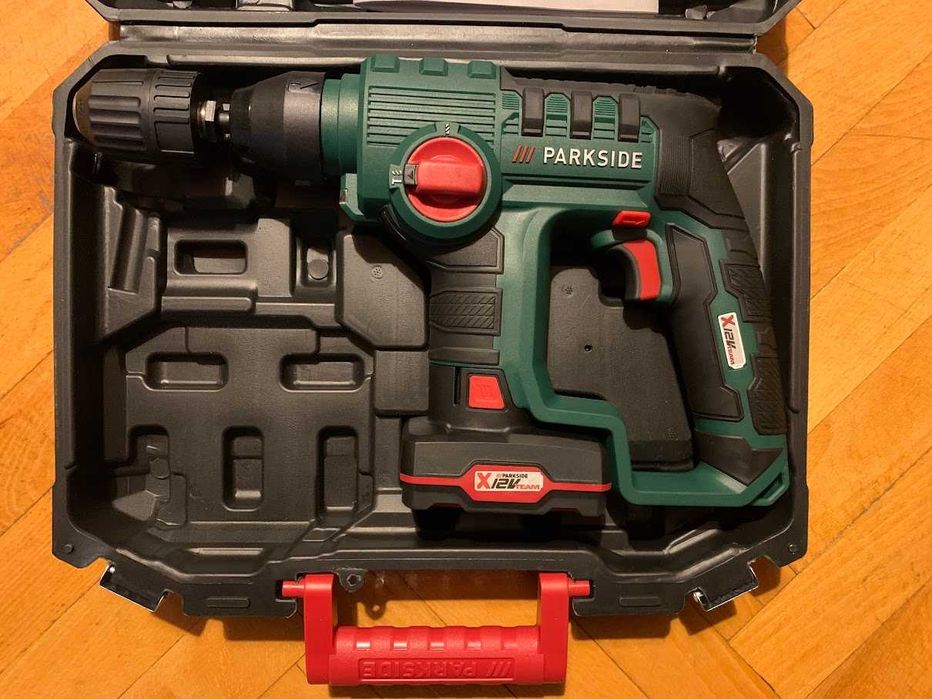 Акумулаторен перфоратор Parkside 12V Две функции внос Германия