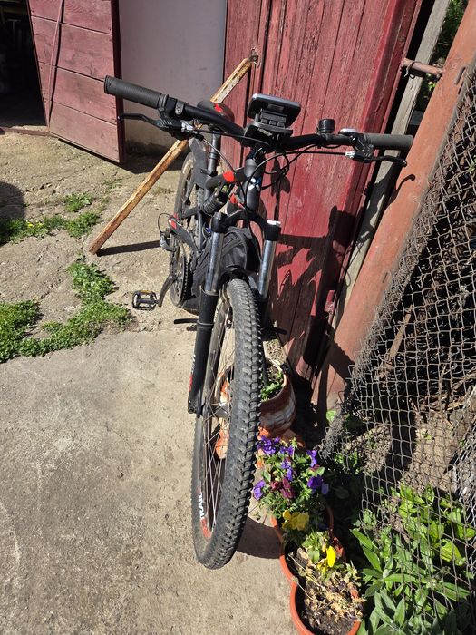 MTB Rockrider 520S Full‑Suspension, modificata electric