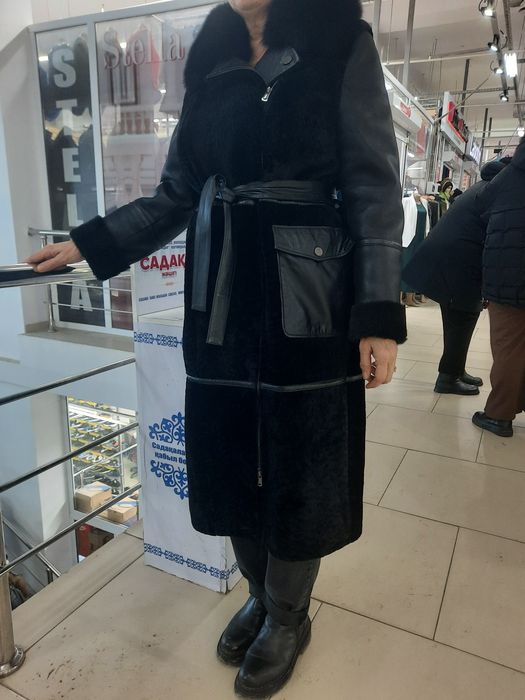 Дубленка натуральная кожа и астроган