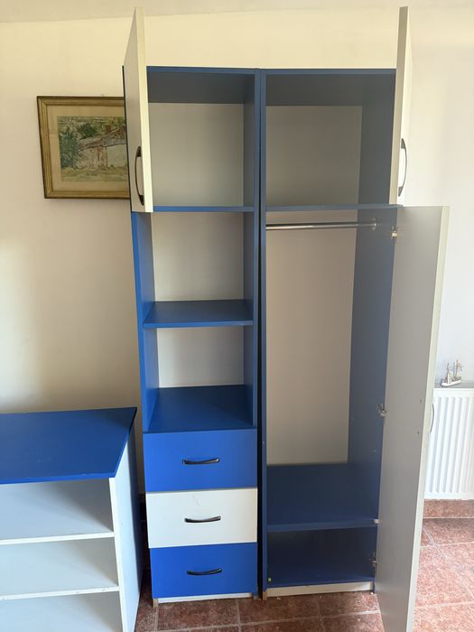 Set mobilier camera dulap + birou Se vinde tot sau pe bucati