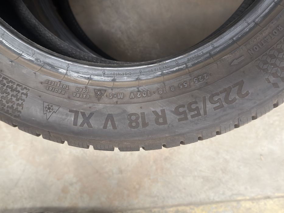 Vand 4 anvelope 225/55/18 continental de iarnă ca noi