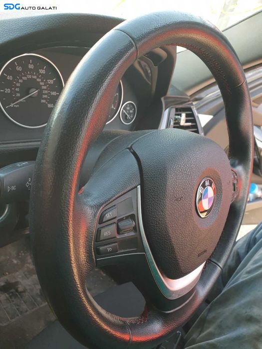 Volan Piele 3 Spite cu Comenzi fara Airbag BMW Seria 3 F30 2010 - 2018 Cod J36669 4156117 [C2303]