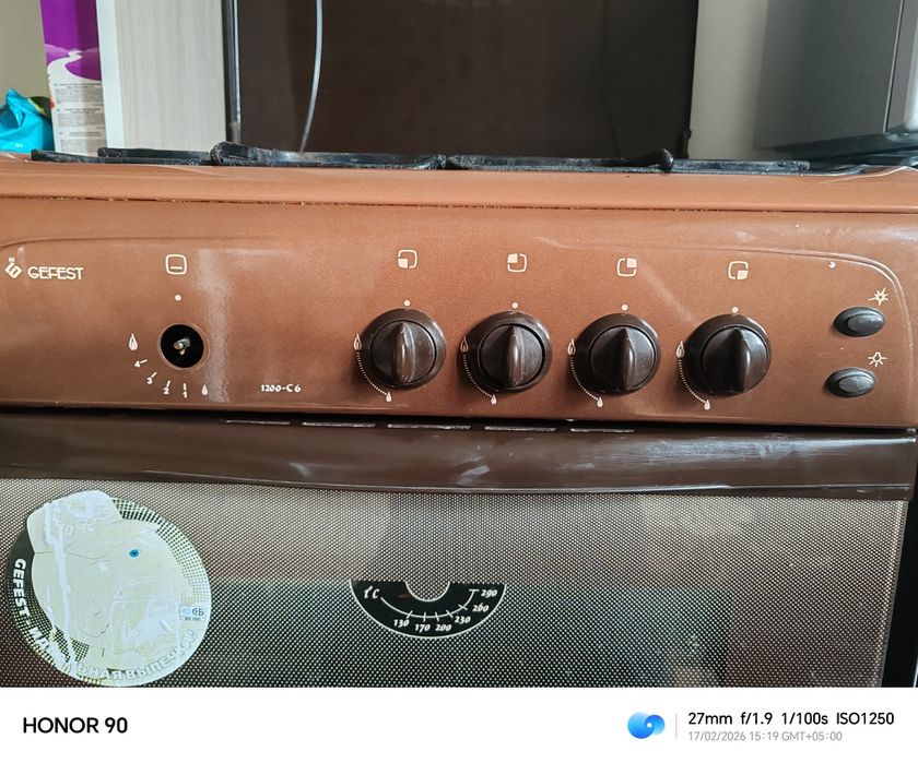 Газ плита гефест