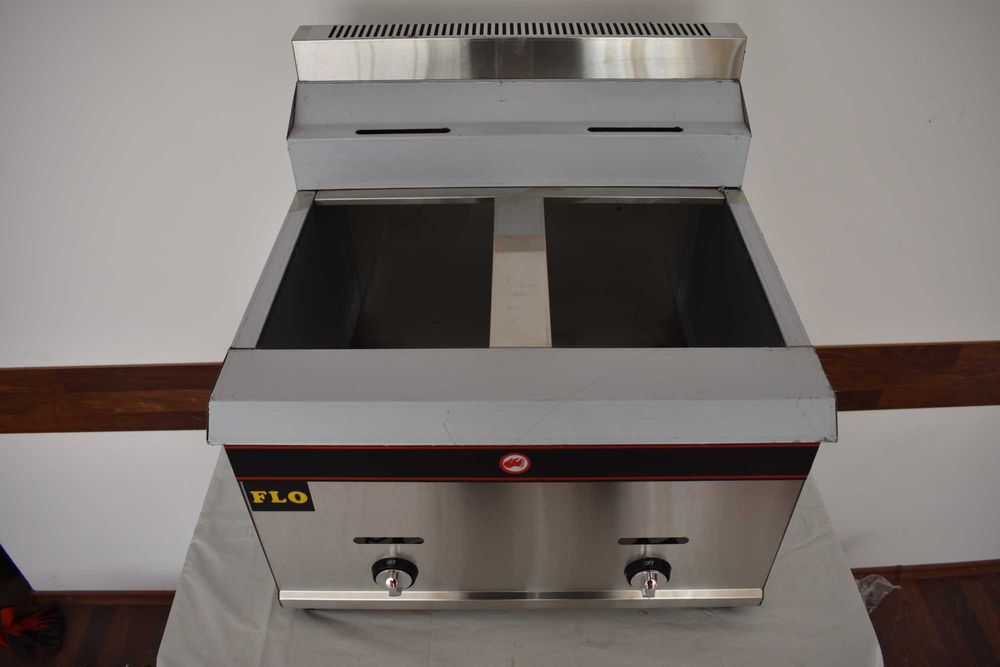 Friteuza alimentare gaz 8l+8l TRANSPORT GRATUIT