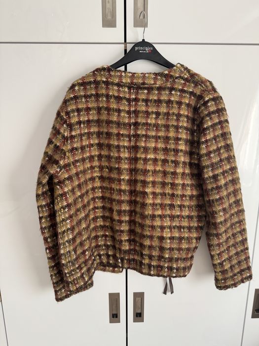 Sacou multicolor din lana