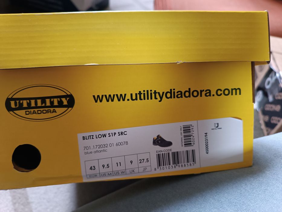 НОВИ работни обувки (Diadora, Bwolf, eXena) и ортопедични чехли 43 и 44 номер