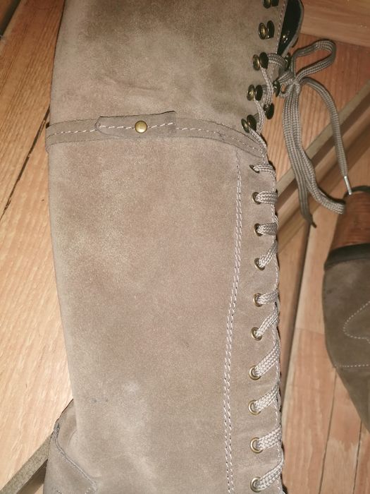 Естествен набук, зимни ботуши