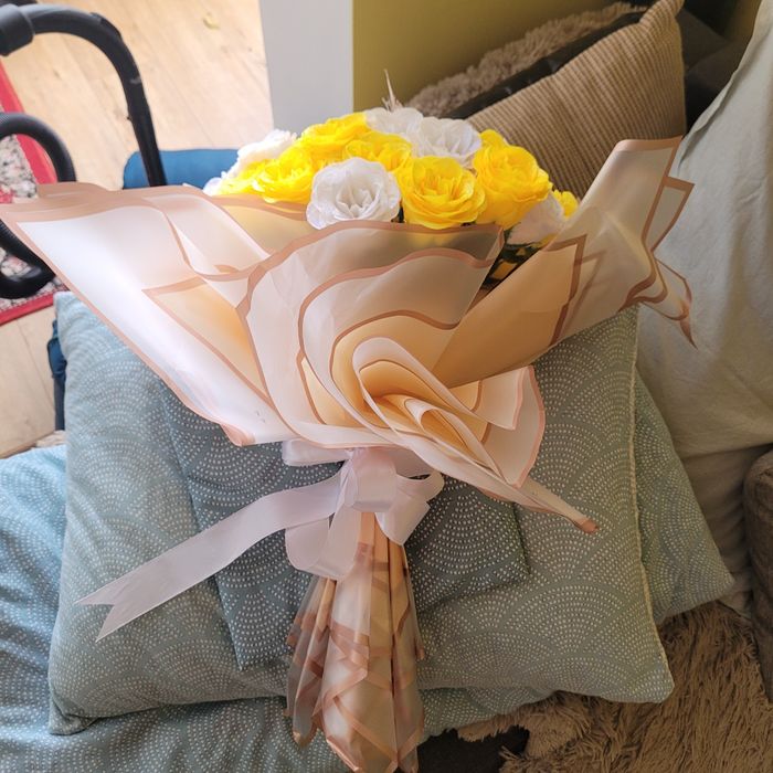 buchet trandafiri artificiali