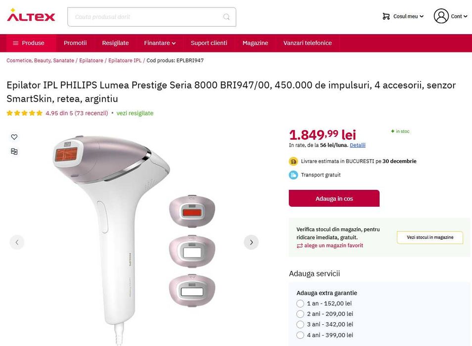Epilator Philiphs Lumea Prestige BRI947 - SUPER OFERTA!