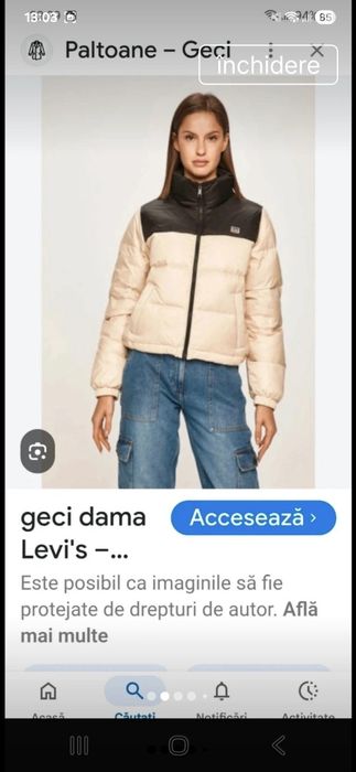 Geaca  puf. LEVIS