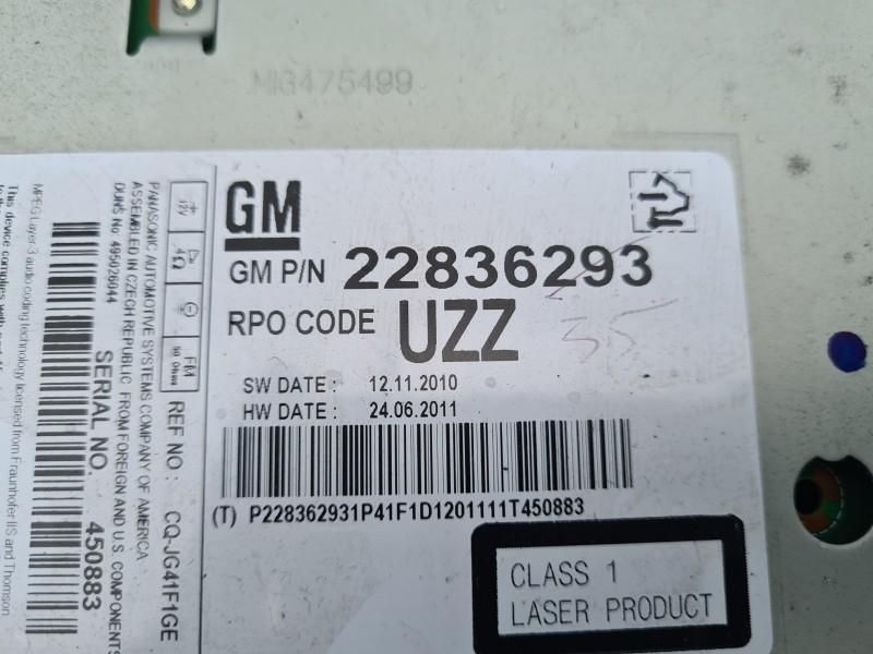 CD 400 radio Opel Astra J