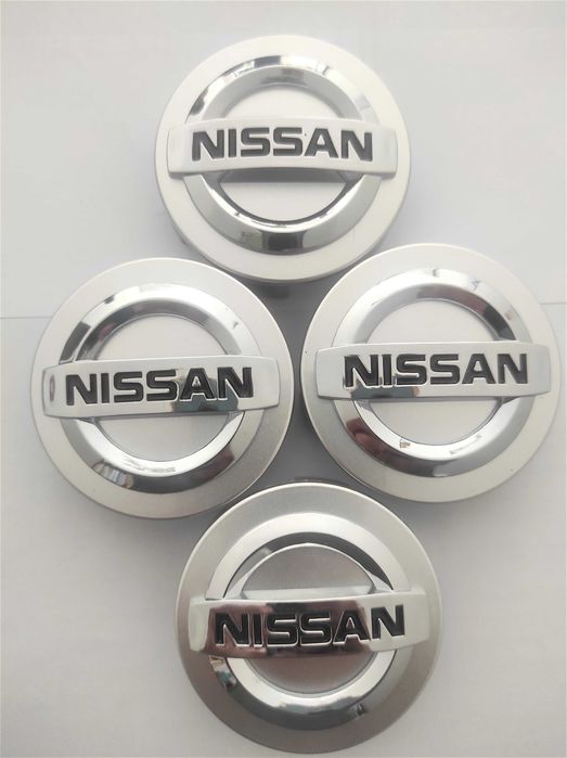 Капачки за Джанти за НИСАН/NISSAN-54 мм. и 60 мм. Сребро/черно.НОВИ!