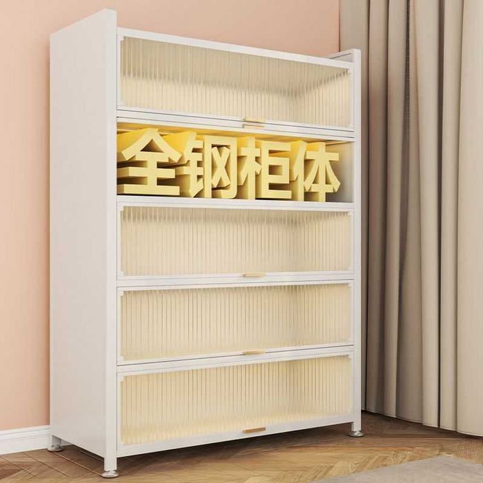 Ochiladigan eshikli kitob javoni/chang va namlikdan himoya