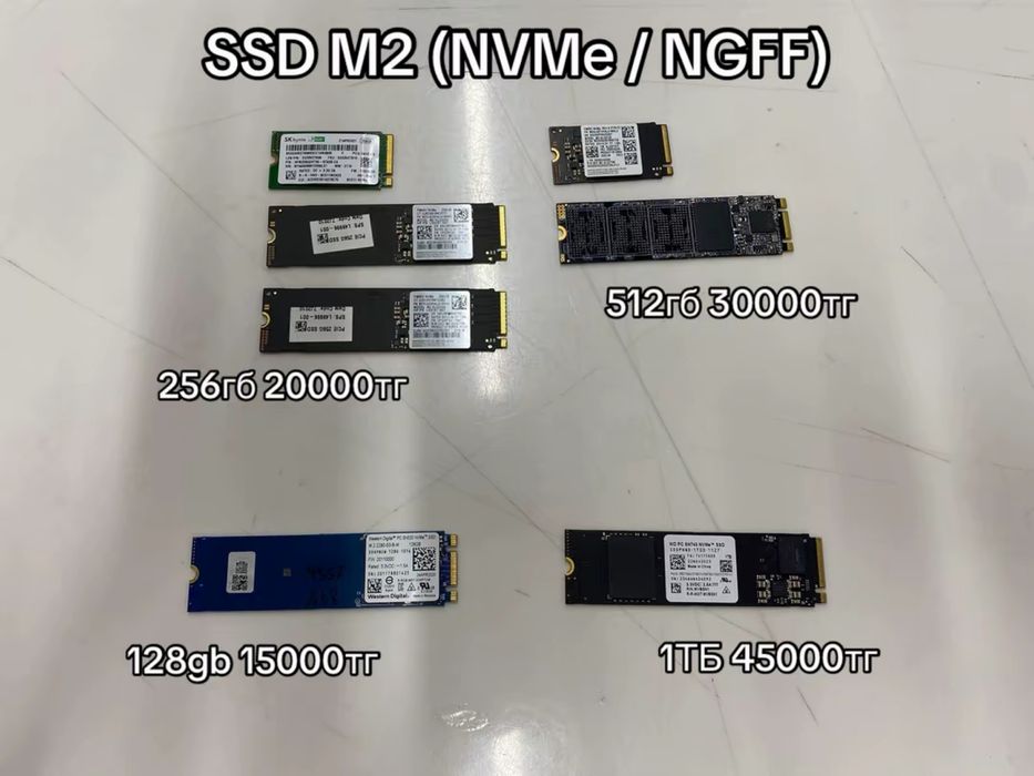 SSD, ОЗУ, Видеокарта (новые и буу)
