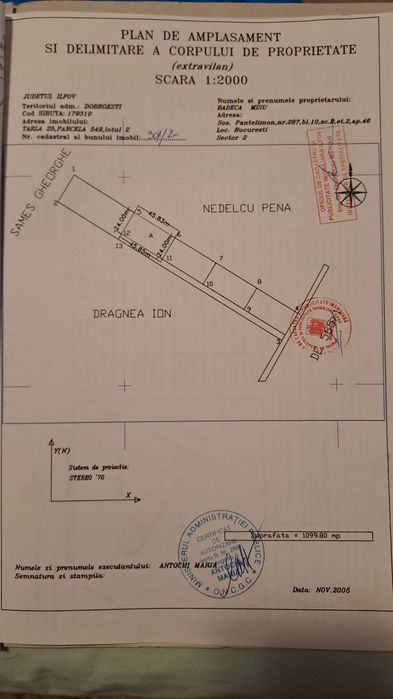 Teren in Dobroesti 1.289 mp