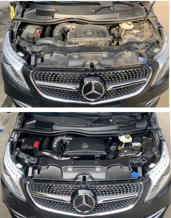 Curațare compartiment motor